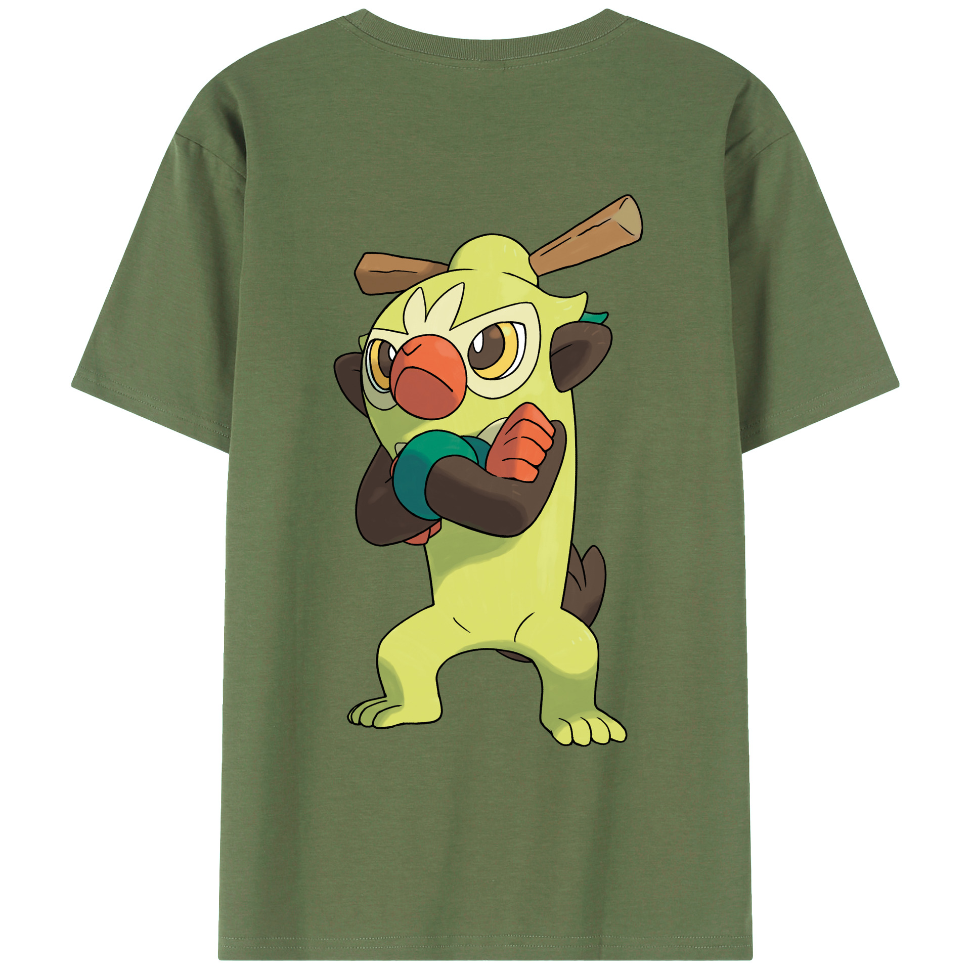 （画像用） ポケットモンスター Pokémon 綿100％ メンズ半袖Tシャツ（バックプリント） 通気性